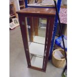 A tall mahogany cabinet, COLLECT ONLY.
