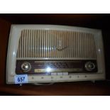A vintage Grundig radio.