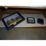 A set of place mats and two sets of coasters.