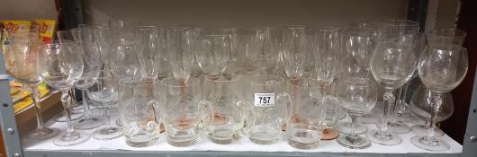 A good lot of assorted drinking glasses.