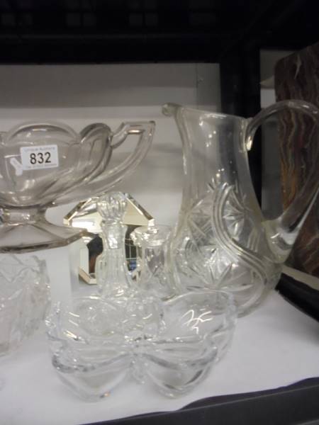 A mixed lot of glass jugs, bowls, vases etc., COLLECT ONLY. - Image 2 of 3