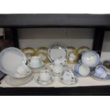 A mixed lot of teaware including Doulton.