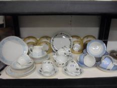 A mixed lot of teaware including Doulton.