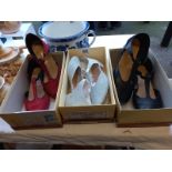 3 pairs of ladies dancing shoes, all size 5.5