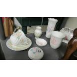 A mixed lot of china including Wedgwood and Royal Doulton.