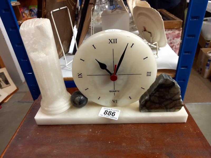 An onyx clock