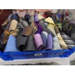 An assortment of neck ties.