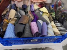 An assortment of neck ties.