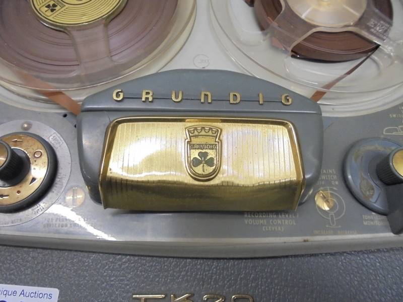A vintage reel to reel tape recorder. - Image 2 of 2