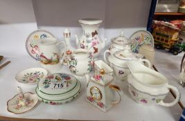 A mixed lot of porcelain including Royal Crown Derby.