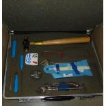 An executive cased set of tools (possibly missing 2 items).
