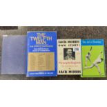 Cricket related books including signed and rare titles including Jack Hobbs Own Story 1st, Dennis