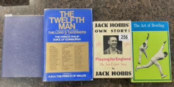 Cricket related books including signed and rare titles including Jack Hobbs Own Story 1st, Dennis