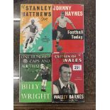 Rare Football related books including signed editions including Capatin of Wales signed Walley