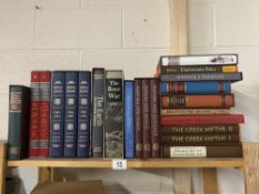 A good collection of Folio Society Books and sets including Pepys Diary (3 volume set), The Complete