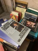 A larger quantity of Physics and Mathematics books including multiple copies of Stephen Hawking A