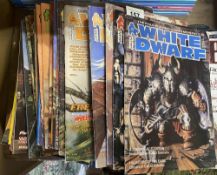 A collection of approximately 35 White Dwarf magazines / comics