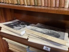 Approximately 31 volumes of the The Yorkshire Archeaological Society