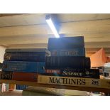 A quantity of books on General Science including Champlains Dream etc