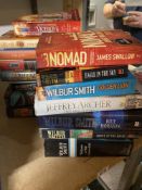 A collection of mainly hardback fiction including Robert Harris, Life of Pi, Wilbur Smith etc