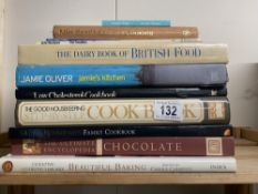 A quantity of cooking related books