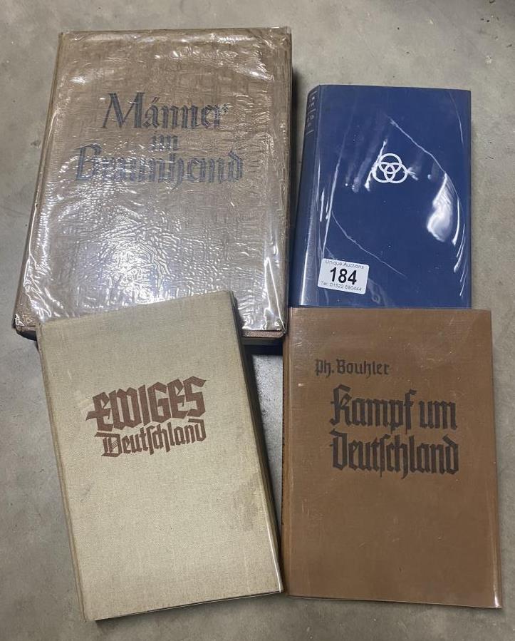 4 German / NAZI hisroy related books including Manner Im Braumhemd. Kampf in Deutschland