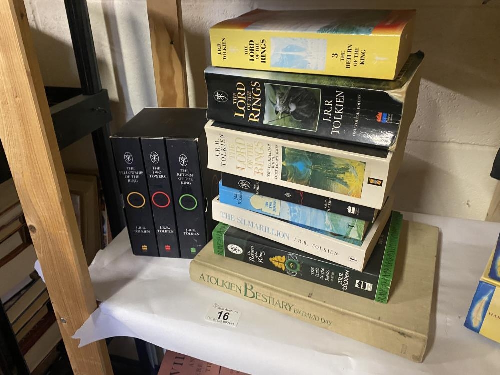 A quantity of Tolkien related books