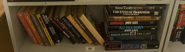 Horror & psychological thrillers including Dennis Wheatley (1 box)