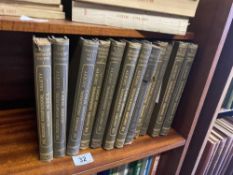 A good collection og 12 bound volumes of The Yorkshire Archaeological Record Series from Vol VX to