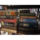 A quantity of Dictionaries and Thesaurus