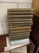 12 Yorkshire and Archeaological Society Books, a Whites 1853 facsimile copy etc