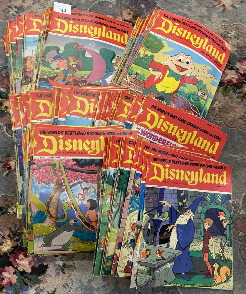 Approximately 200 copies of 1970s Disneyland Magazine / Comic