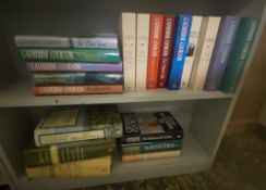 2 shelves of Catherine Cookson collection (11 hard back & multiple paperbacks)