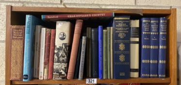 Shakespeare related books including Complete Oxford Shakespeare 1987 in 3 Volumes, Shakespeare and
