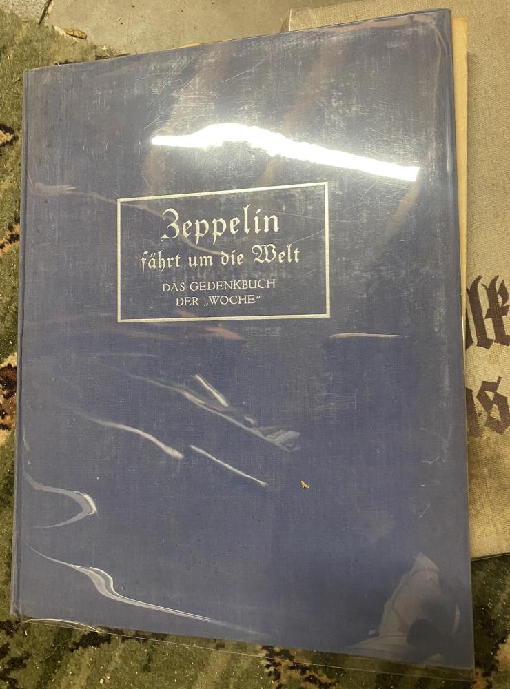 Rare German and NAZI history books including Zeppelin Farht in die Welt, Zeitgeschichte in Wort - Image 2 of 6