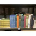 12 Folio Society Books and Set including Dickens and Durrell and 4 Volumes of Collected Poems by