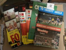 Nottingham Forest football programmes including European Cup matches, 1979 League Cup Final, FA