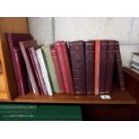 A collection of Staffordshire collections & records books including bound volumes