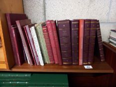 A collection of Staffordshire collections & records books including bound volumes