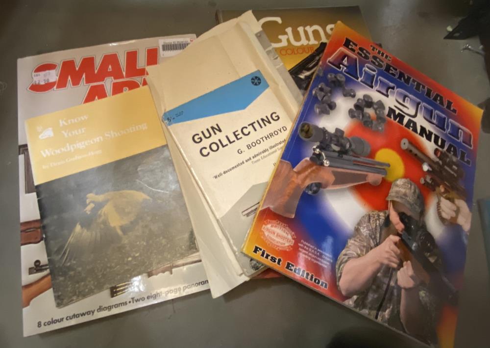 A quantity of books on guns and shooting including Gun Collecting and Guns of the World