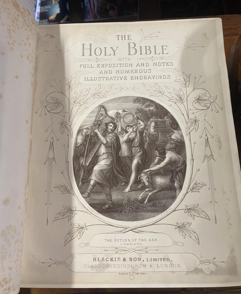 A large Brown's Self Interpreting Bible - Image 2 of 3
