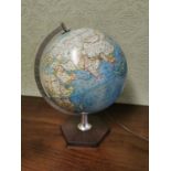 1970s light up world globe.