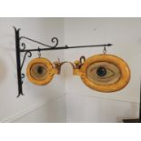 Hand painted metal Optician shop sign.