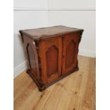 Victorian walnut specimen cabinet.