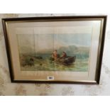 19th C. framed coloured print