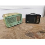 Two vintage radios.