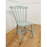 Vintage painted pine kitchen chair.