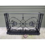 Decorative 19th. C. wrought iron balcony railing.