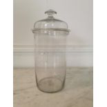 Early 20th C. glass lidded sweet jar.