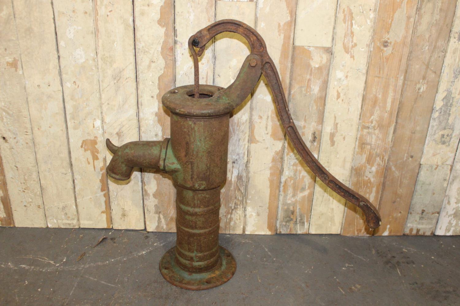 Cast iron sink pump.